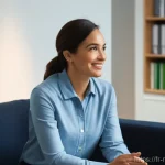 정신건강 상담사의 필수 역량 - **Prompt 1: "The Art of Deep Listening"**
    A serene and empathetic female mental health professio...